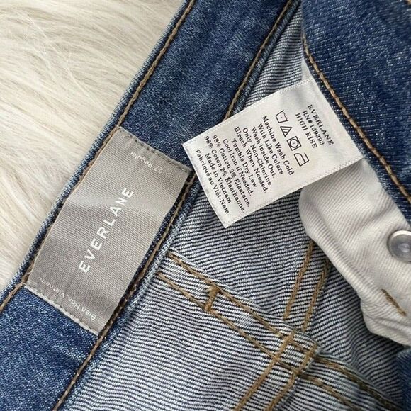 Everlane Womens High Rise Medium Wash Skinny Denim Stretch Jeans Size 27 - Picture 3 of 8